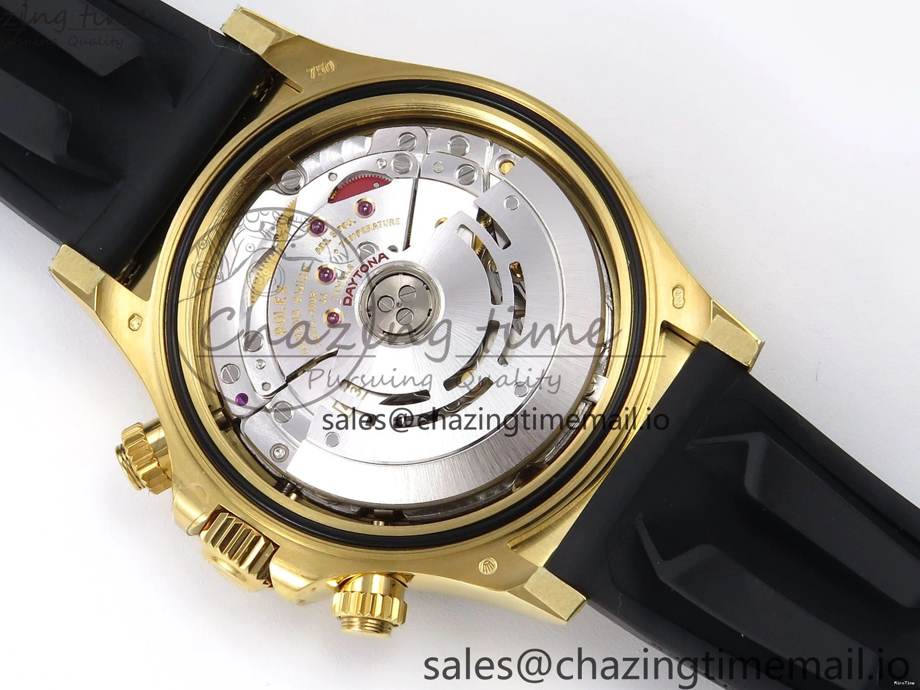 MiroTime 0901 Daytona 116518 VSF 1:1 Best Edition 904L Steel YG Dial on Oysterflex Strap DD Sustainable 1003
